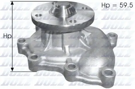 Насос охолоджуючої рідини, з ущільненням KIA CARNIVAL I, CARNIVAL II, SPORTAGE III 2.0D/2.9D 08.99-12.15 DOLZ K105 Купити в Україні