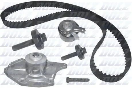 RENAULT К-т ГРМ (помпа + ремень + ролик + крепеж) CLIO II 1.5 dCi 03-05, KANGOO 1.5 dCi 02-, MEGANE II 1.5 dCi 04-06 DOLZ KD003 Купить в Украине