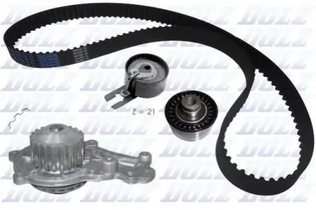 Комплект ГРМ + помпа Citroen Nemo 1.4HDi 08 DOLZ KD015