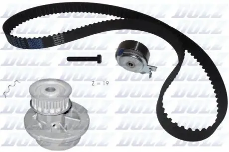 Комплект ГРМ + помпа Opel Astra F/G 1.4/1.6 91-05/Combo 1.2/1.4 94-01 (17x111z) DOLZ KD021