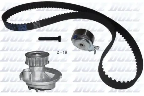 Водяний насос + зубчастий ремінь DOLZ KD024