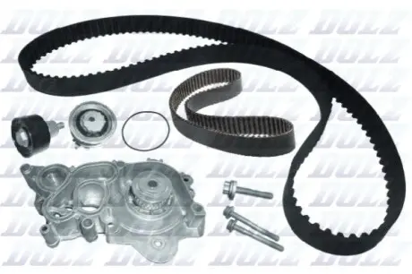 Комплект ГРМ + помпа Audi A3/A4/A5/VW Caddy IV/Golf VII/Passat/Tiguan/Touran 1.4TSI 15- (20x163z) DOLZ KD150 Купити в Україні