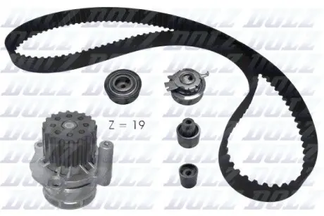 Комплект ГРМ + помпа VW T5/ Caddy/Crafter 1.6TDI-2.0TDI 09- (25x160z) DOLZ KD156