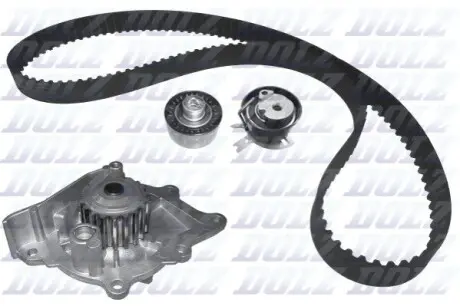 Комплект ГРМ + помпа Citroen C5/C6/C8/Peugeot 407/508/607 2.2HDI 06- (25.4x118z) DOLZ KD163