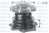 Насос охолоджуючої рідини, з ущільненням NISSAN NAVARA, PICK UP, TERRANO I, TERRANO II 2.5D/2.7D 08.87-04.05 DOLZ (N144) зображення 1