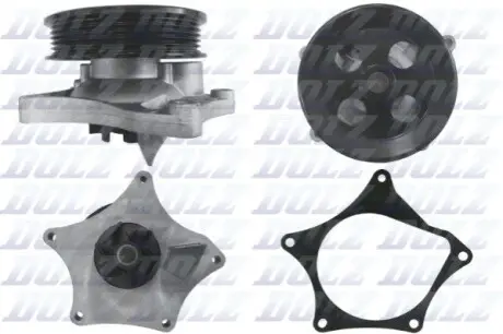 Насос охолоджуючої рідини, з ущільненням OPEL ASTRA K, KARL 1.0/1.0LPG/1.4 01.15-03.19 DOLZ O203 Купити в Україні