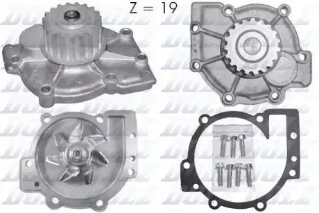 Насос охолоджуючої рідини, з ущільненням VOLVO 850, 960, 960 II, C30, C70 I, C70 II, S40 I, S40 II, S60 I, S70, S80 I, S80 II, V40, V50, V60 I, V70 I, V70 II, V70 III, XC60 I 1.6-2.9 08.78-07.18 DOLZ R199 Купити в Україні