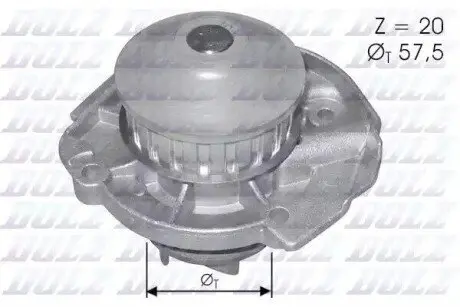 Помпа водяна DOLZ S161 Купить в Украине