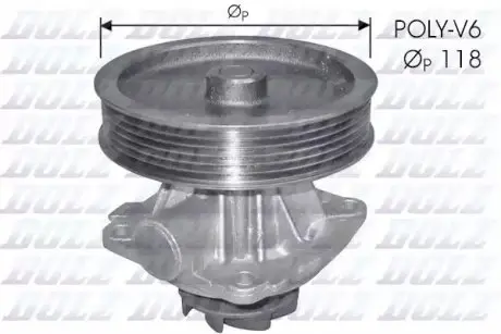 Насос охолоджуючої рідини, з ущільненням CITROEN JUMPY I FIAT SCUDO PEUGEOT EXPERT 1.6 10.95-12.06 DOLZ S225 Купити в Україні