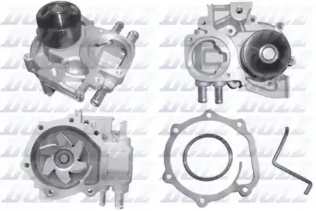 Насос охолоджуючої рідини, з ущільненням SUBARU FORESTER, IMPREZA, LEGACY I, LEGACY V, OUTBACK, WRX 1.5-2.5LPG 05.92 DOLZ S236