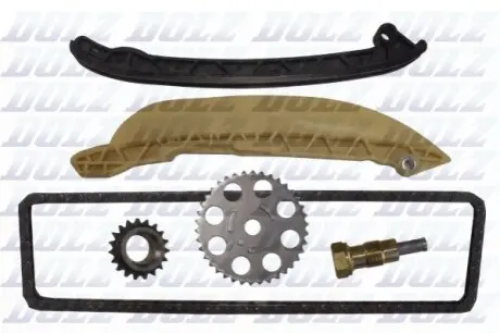 Комплект ланцюга ГРМ Ford Fiesta V 1.3 01-08 DOLZ SKCF065F