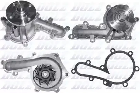 Насос охолоджуючої рідини, з ущільненням TOYOTA LAND CRUISER, LAND CRUISER 100, LAND CRUISER 80 4.2D 01.90 DOLZ T254