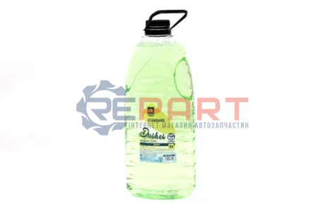 Фото Омивач зимовий -20 STANDARD Dushes жовтий. (каністра 4л) <ДК> Дорожня карта (48021031065 зима) зображення 1