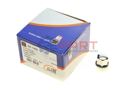 Фото Гайка колісна Ford Connect 02-13 (M12x1.5) (хром) DP Group (SS1430) зображення 1