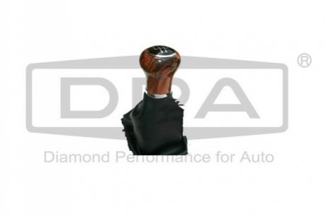 Gearstick knob with black boot for gearstick lever DPA 77110707902 (фото 1)