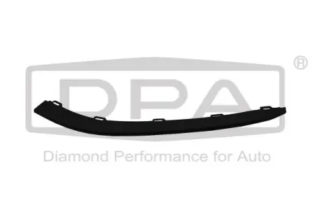 Спойлер бампера (переднього) (L) VW Golf VII 12 DPA 88051273502 Купити в Україні