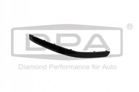 Накладка бампера (переднього) Skoda Octavia II 04-13 (R) (black) DPA 88070041102 Купити в Україні