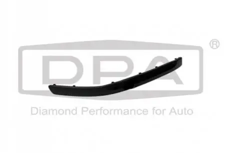 Накладка бампера (переднього) Skoda Octavia II 04-13 (L) (black) DPA 88070042102 Купити в Україні