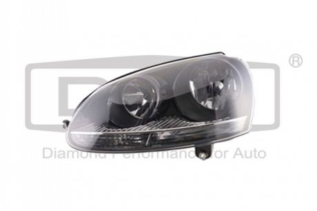 Headlight with motor and bulb. white frame. left. DPA 89410297902