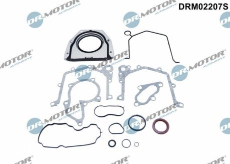 Комплект прокладок з різних матеріалів DR.MOTOR DRM02207S (фото 1)