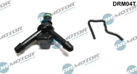 Фото Штуцер шланга зливу Т-подібний (пласт.) (Siemens) DR.MOTOR (DRM04T) зображення 1