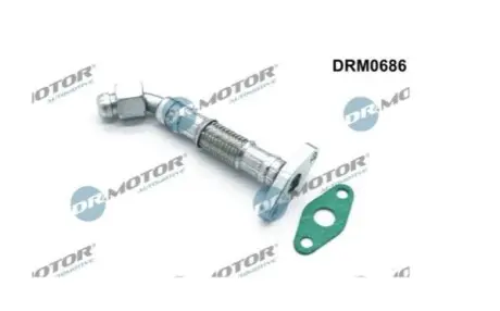 Трубка турбокомпрессора ДВЗ (чорний метал) DR.MOTOR DRM0686 Купить в Украине