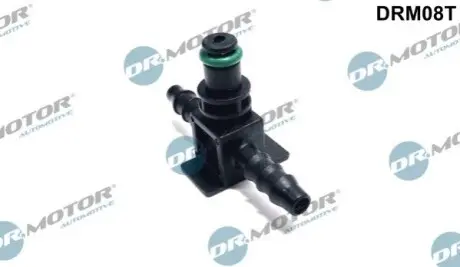 Фото Штуцер шланга зливу Т-подібний (пласт.) (Denso) DR.MOTOR (DRM08T) зображення 1