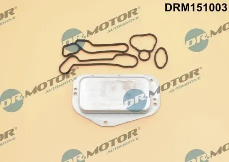 Фото Радіатор масляний Opel Astra/Vectra 1.6/1.8 LPG 05- (теплообмінник) (+ к-кт прокладок) DR.MOTOR (DRM151003) зображення 1