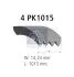 Ремінь генератора Suzuki Grand Vitara 2.5 V6/2.7 4x4 98-03 DT (754817) зображення 2