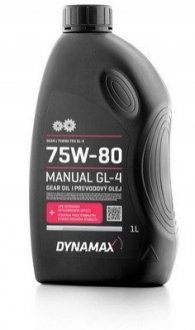 Масло трансмиссионное GEAR 75W80 TRX GL 4 (1L) Dynamax 503075
