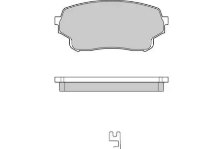 Колодки гальмівні (передні) Suzuki Grand Vitara 01-05/XL-7 01-06 E.T.F 121205 Купити в Україні