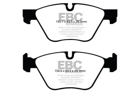 Комплект гальмівних колодок, дискове гальмо EBC DP42088R
