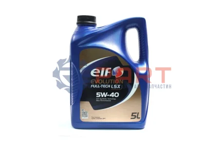 Масло моторное. Evolution FULL-TECH LSX 5W-40 (Канистра 5л) ELF 213922