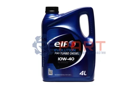 Олива EVOL. 10W40 (SN) 4L 700 TD = 203701 ELF 216673 Купити в Україні