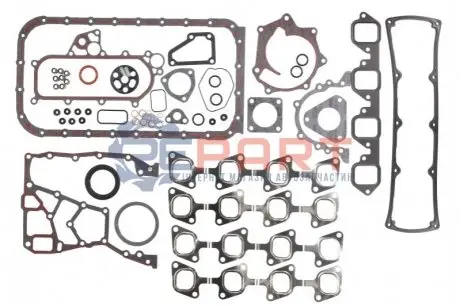 Повний комплект прокладок двигуна FORD MAVERICK NISSAN CABSTAR, CABSTAR E, NAVARA, PICK UP, TERRANO I, TERRANO II, URVAN, D01 GEHL 3000 VALMET 300, 400 2.3D-D Elring 071351 Купити в Україні