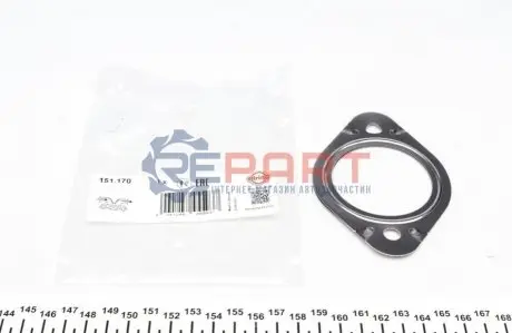 Прокладка випускної системи AUDI A1, A3 CHEVROLET EPICA OPEL ANTARA A SEAT ALHAMBRA, ALTEA, ALTEA XL, IBIZA V, LEON, LEON ST, TOLEDO III, TOLEDO IV SKODA OCTAVIA II 1.0CNG-2.5 12.00 Elring 151.170 Купити в Україні