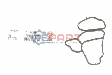Прокладка корпуса масляного фільтра BMW 3 (E46), 3 (E90), 3 (E91), 3 (E92), 3 (E93), 5 (E60), 5 (E61), 6 (E63), 6 (E64), 7 (E65, E66, E67), X3 (E83), X5 (E53), X5 (E70) 2.5D/3.0D 06.02-12.13 Elring 151970 Купити в Україні