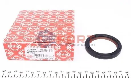 Сальник колінвалу (передній) Audi A4/A6/A8 4.2 quattro 02- (55x72x8) ELRING 173890 Купити в Україні