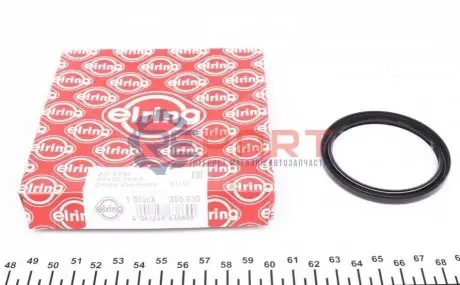 Сальник колінвалу передн (59x70,5x6) MAZDA 3, 6, CX-7 2.2D 08.08-09.14 Elring 355630 Купити в Україні