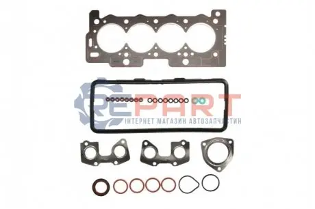 Комплект прокладок двигуна (верх) CITROEN BERLINGO, C2, SAXO, XSARA, ZX PEUGEOT 106 II, 205 II, 206, 306, 307, PARTNER, PARTNER ORIGIN 1.1/1.4/1.4LPG 07.88-12.15 Elring 375100