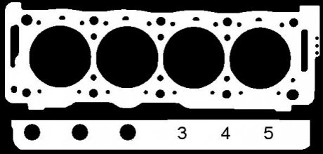 Прокладка головки циліндра ELRING 422531 (фото 1)
