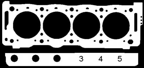 Прокладка головки циліндра ELRING 422531