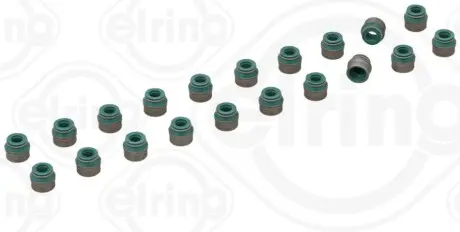 Комплект сальників клапана MERCEDES C (W202), E (W124), E T-MODEL (S124) VOLVO C30, C70 II, S40 II, S60 I, S60 II, S80 I, S80 II, V40, V50, V60 I, V70 II, V70 III, XC60 I 2.0-2.7D 05.93 Elring 424.810 Купити в Україні