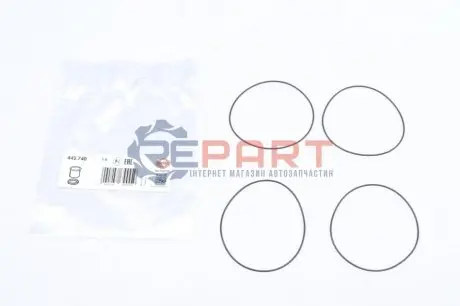 Комплект прокладок гільзи циліндра CITROEN C3 I, C3 II, C3 PLURIEL, NEMO FIAT FIORINO, QUBO PEUGEOT 1007, 206, 206+, 207, BIPPER, BIPPER TEPEE, PARTNER 1.4/1.4LPG 09.98 Elring 449740 Купити в Україні
