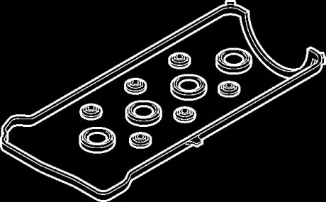 Комплект прокладок клапанної кришки ACURA RSX, TSX HONDA ACCORD VII, CIVIC VII, CIVIC VIII, CR-V II, CR-V III, CR-V IV, ELEMENT, ELYSION, FR-V, INTEGRA, STREAM 2.0/2.2D/2.4 05.01 Elring 458310