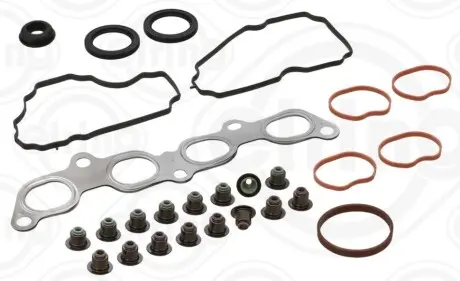 Комплект прокладок двигуна (верх) FORD FIESTA V, FUSION MAZDA 2 1.6 11.01-11.09 Elring 569650