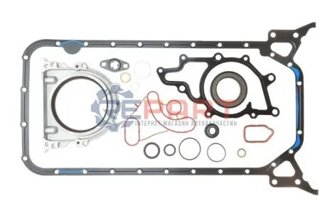 Комплект прокладок двигуна (низ) MERCEDES C T-MODEL (S204), C (W204), E T-MODEL (S211), E (VF211), E (W211), SPRINTER 3,5-T (B906), SPRINTER 3,5-T (B909), SPRINTER 3-T (B906) 2.1D/2.2D 03.03 Elring 577470 Купити в Україні