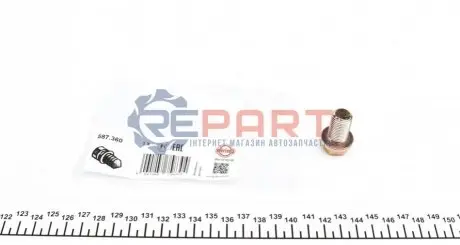 Болт зливу оливи + шайба Hyundai Santa Fe/Tucson/Kia Sportage 01- (M14x1.5x23) ELRING 587.360 Купити в Україні