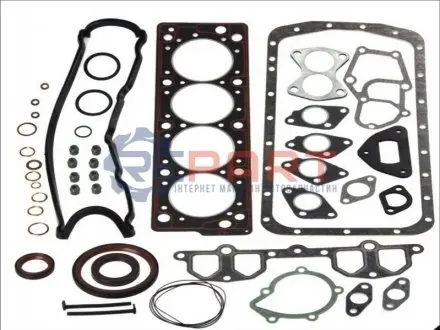 Повний комплект прокладок двигуна CITROEN BX, VISA, ZX PEUGEOT 205 I, 205 II, 305, 305 II, 309 I, 309 II, 405 I, 405 II 1.6/1.9 10.82-09.98 Elring 590917