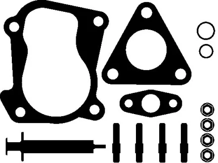 Монтажний комплект турбіни (з прокладками) AUDI A3 FORD GALAXY I SEAT ALHAMBRA, CORDOBA, CORDOBA VARIO, IBIZA II, LEON, TOLEDO I, TOLEDO II SKODA OCTAVIA I VW BORA, BORA I 1.9D 08.91-03.10 Elring 704010